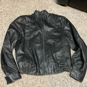 Vintage 80s leather jacket